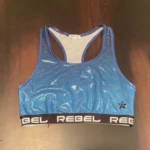 Rebel Athletic Jinelle Sports Bra in Electric Blue